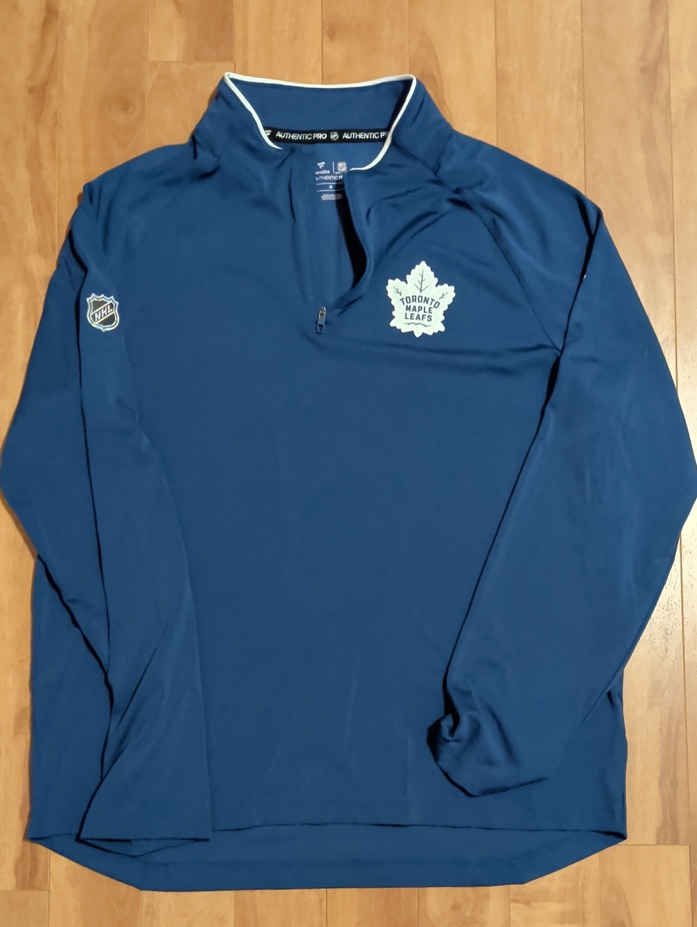 Fanatics Toronto Maple Leafs Navy Blue Quarter-Zip Pullover